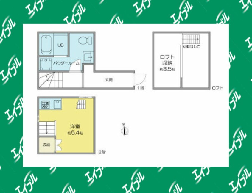 間取図 東海道本線/尾頭橋駅 徒歩9分 1階 築8年
