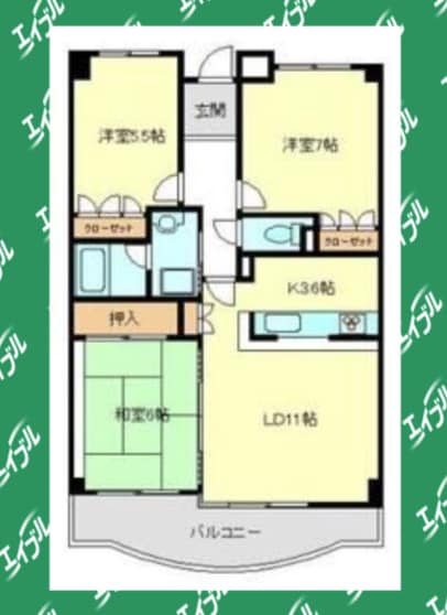間取り図 フォルテ上甲子園