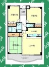 フォルテ上甲子園 3LDKの間取り