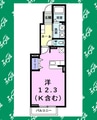 コルソプレッソ 1Rの間取り