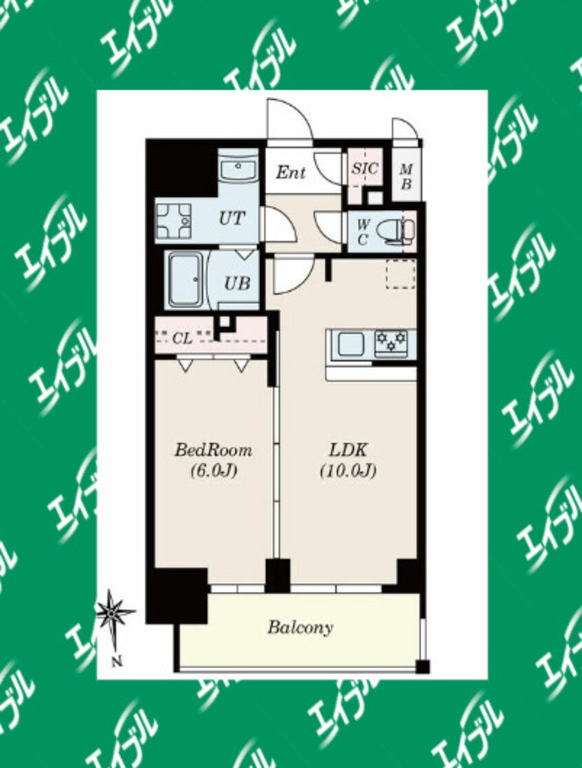 間取図 中央本線<中央西線>/大曽根駅 徒歩14分 13階 築1年