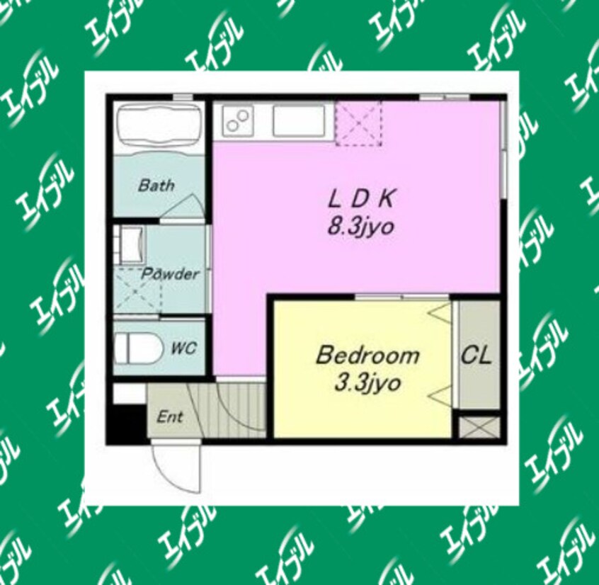 間取図 名鉄名古屋本線/山王駅 徒歩9分 2階 築5年