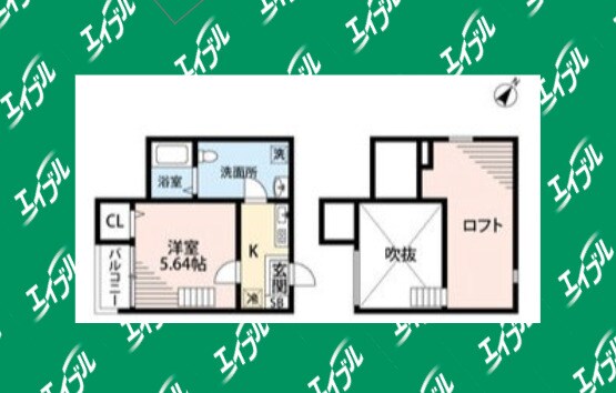 間取り図 名古屋市営地下鉄東山線/八田駅 徒歩10分 2階 築17年