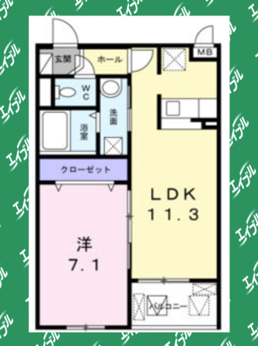 間取図 アルバグランデ