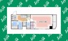 名鉄瀬戸線/清水駅 徒歩3分 5階 築24年 1Kの間取り