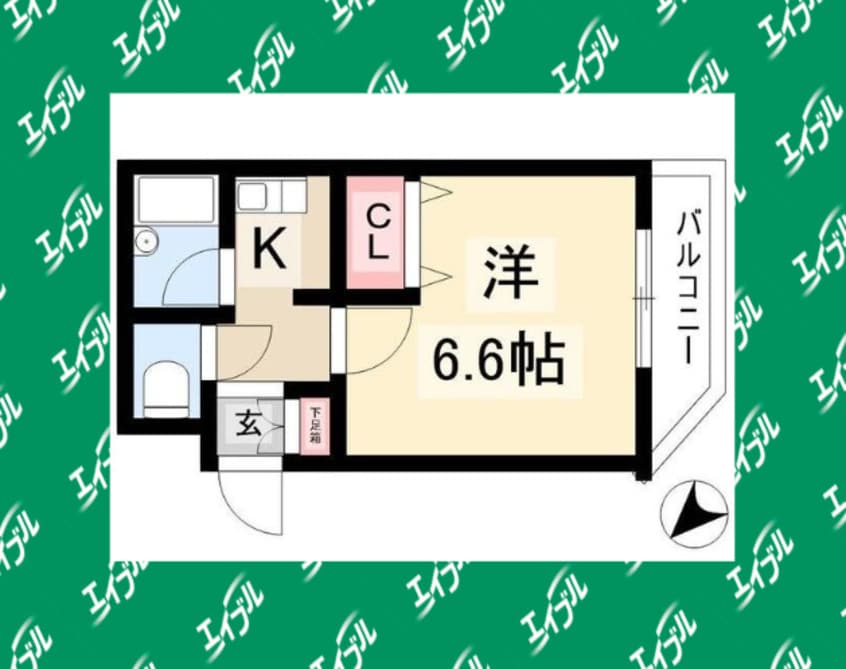 間取図 名古屋市営地下鉄桜通線/吹上駅 徒歩12分 4階 築34年