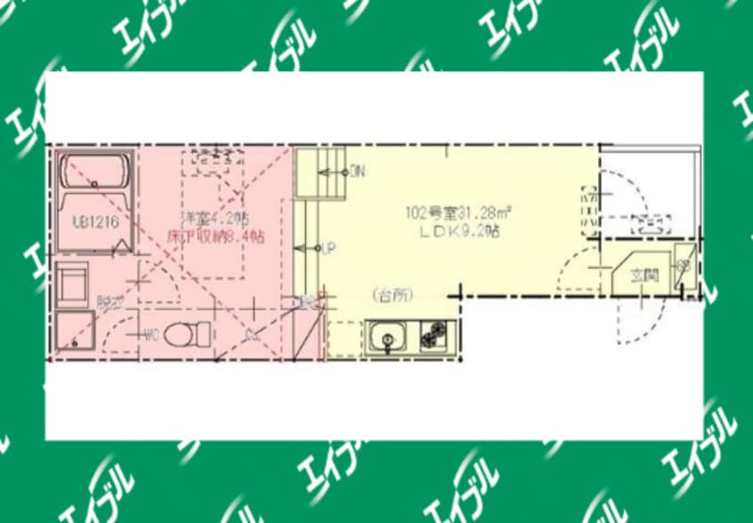 間取図 名古屋市営地下鉄東山線/中村日赤駅 徒歩8分 1階 築6年