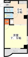 マザック千代田 1Rの間取り