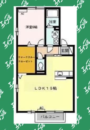 間取図 名鉄名古屋本線/丸ノ内駅 徒歩5分 2階 築17年