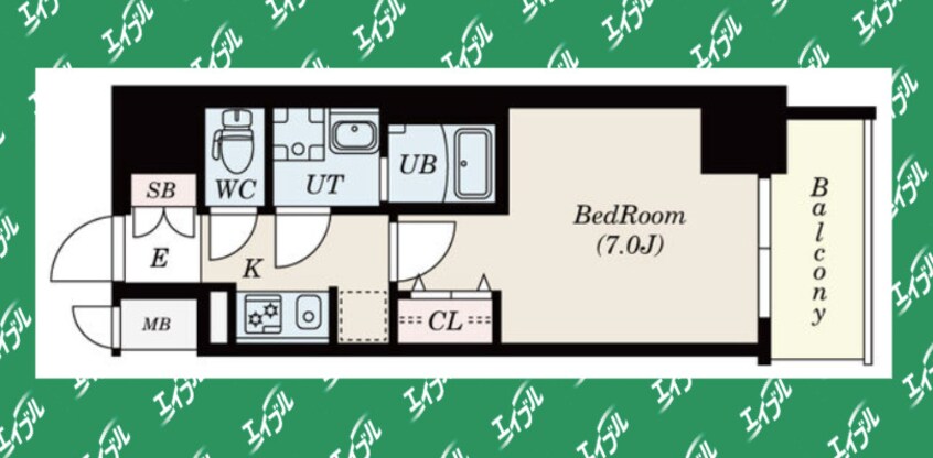 間取図 S-RESIDENCE鶴舞駅前