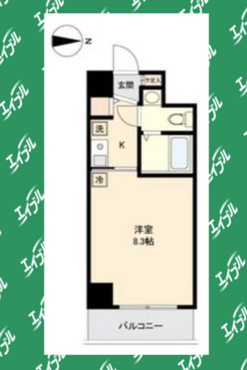 間取図 名古屋市営地下鉄東山線/栄駅 徒歩8分 8階 築21年