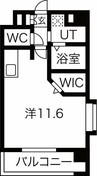 名鉄名古屋本線/金山駅 徒歩5分 6階 築19年 1Kの間取り