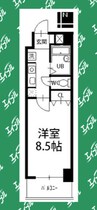 名古屋市営地下鉄鶴舞線/大須観音駅 徒歩1分 10階 築25年 1Kの間取り