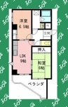 ディーベス23 2LDKの間取り