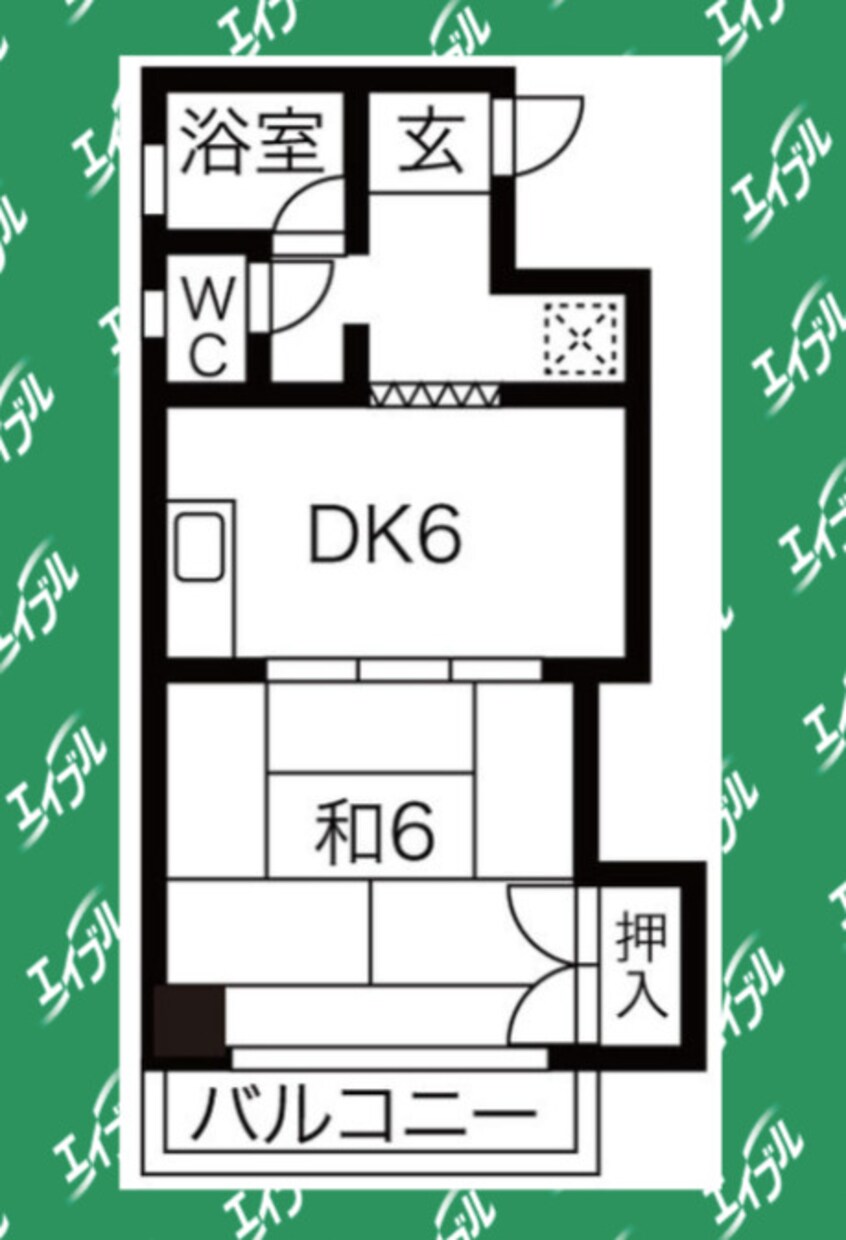 間取図 名古屋市営地下鉄鶴舞線/上前津駅 徒歩5分 9階 築52年