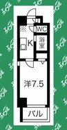 名古屋市営地下鉄名港線/日比野駅 徒歩6分 8階 築17年 1Kの間取り