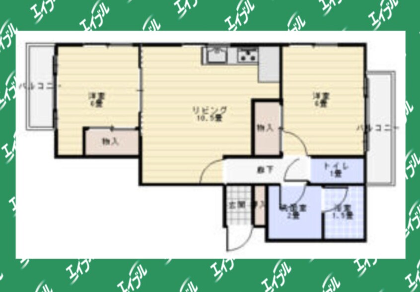 間取図 名古屋市営地下鉄鶴舞線/大須観音駅 徒歩1分 9階 築30年