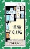 名古屋市営地下鉄名城線/矢場町駅 徒歩6分 2階 築18年 1Rの間取り