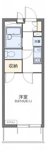 レオパレス葵 1Kの間取り