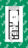 第二戸嶋屋ビル 1Kの間取り