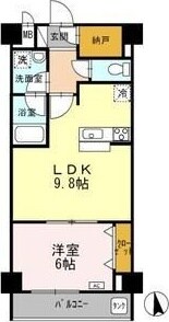 間取り図 東海道本線/金山駅 徒歩13分 6階 築14年