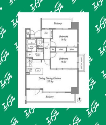 間取図 茶屋ヶ坂ライズ