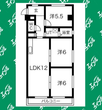 間取図 グリーンサイドヨシタカB