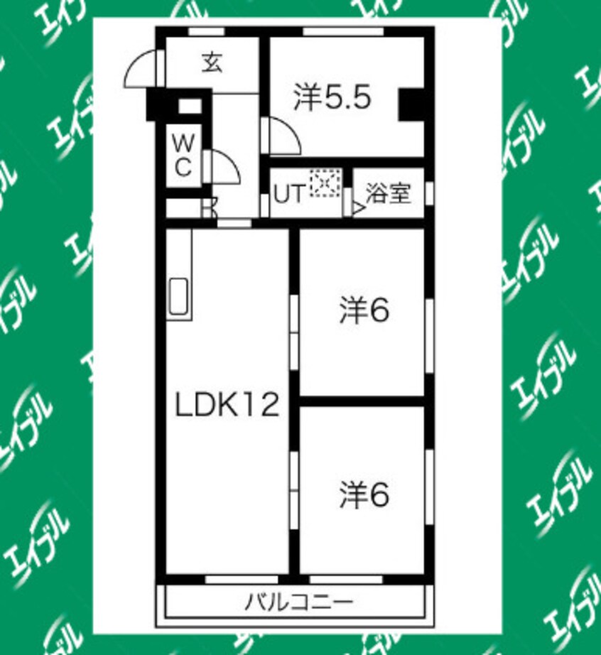 間取図 グリーンサイドヨシタカB