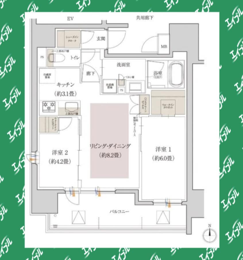 間取図 ローレルアイ名古屋大須