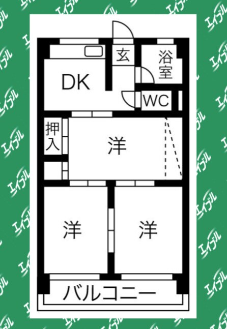 間取り図 第1協和コーポ