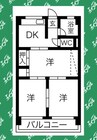 第1協和コーポ 3DKの間取り