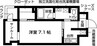 エスト日比野 1Kの間取り