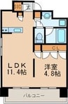 名古屋市営地下鉄名城線/金山駅 徒歩5分 8階 築7年 1LDKの間取り