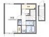 レオネクスト川原 1Kの間取り