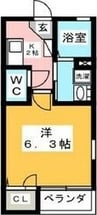 近鉄名古屋線/黄金駅 徒歩3分 1階 築19年 1Kの間取り