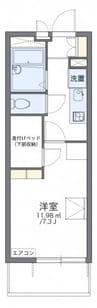 レオパレスサン　ラウンジⅡ 1Kの間取り