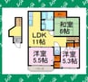 メイプルタウン小林 3LDKの間取り