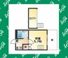 エスポワール錦 1Kの間取り