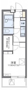 レオパレスマローネ 1Kの間取り