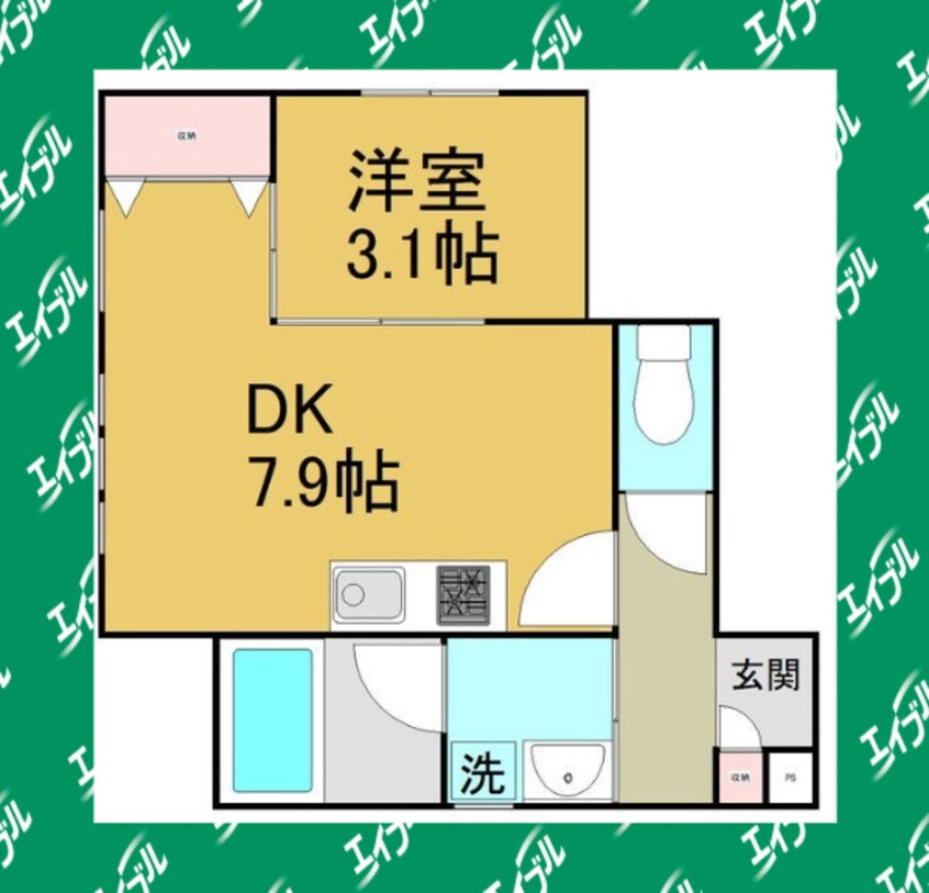 間取図 名古屋市営地下鉄東山線/中村公園駅 徒歩4分 2階 築5年