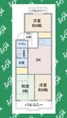 第一早川ビル 3DKの間取り