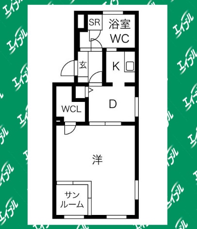 間取り図 レインボーカーサ内田橋