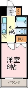 名古屋市営地下鉄名城線/西高蔵駅 徒歩5分 3階 築33年 1Kの間取り