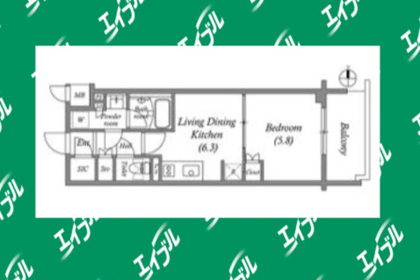 間取図 オーパスレジデンス名古屋ステーション