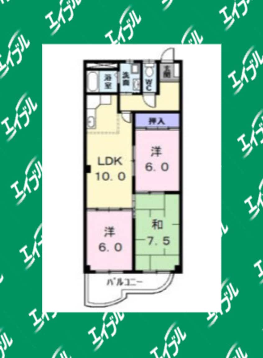 間取図 クインズコート