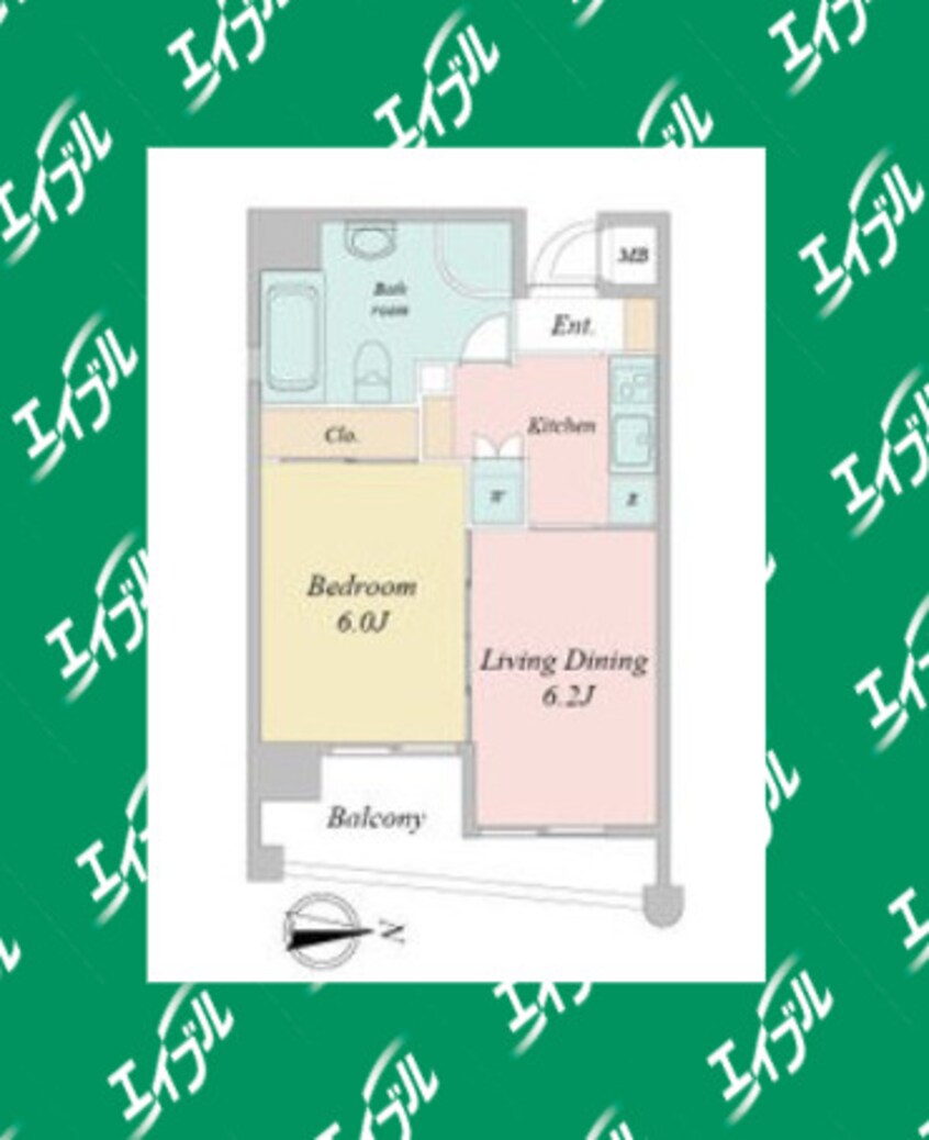 間取図 レインボーピア八熊