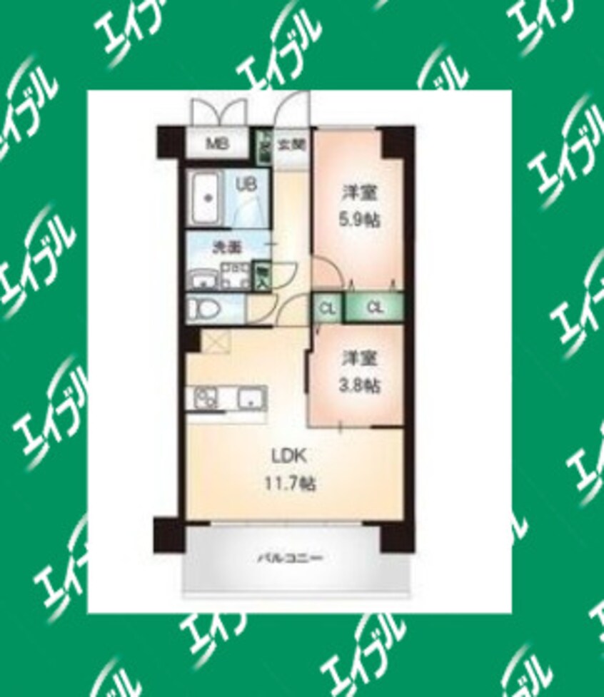 間取図 グランレコルト