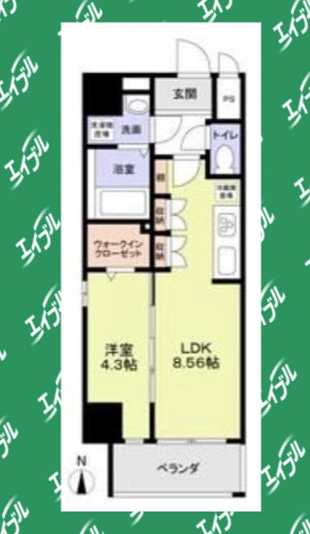 間取図 クレストタワー栄