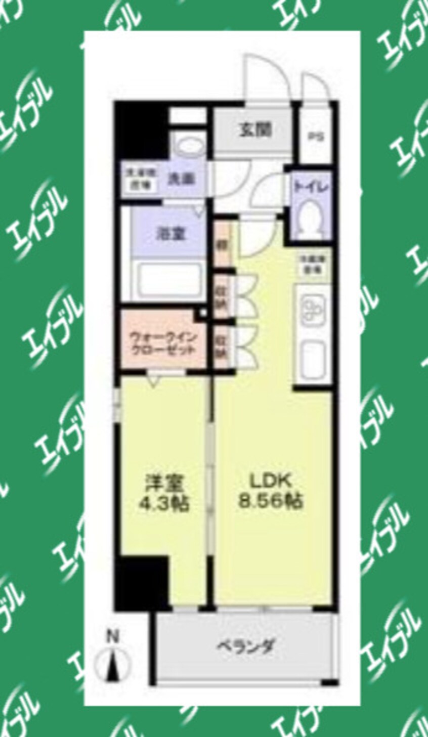 間取図 クレストタワー栄