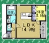 LeGioie新瑞橋駅 1LDKの間取り